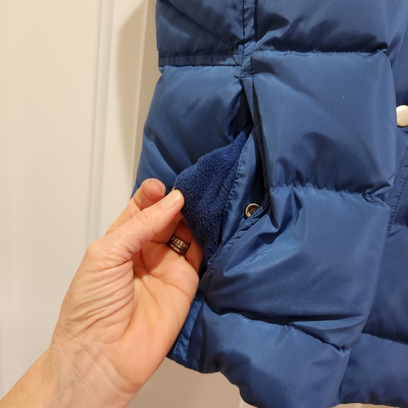 J Crew down puffer vest, Small, blue - Picture 2 of 8